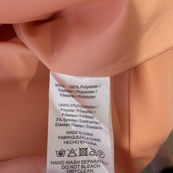 Sau Lee Estelle Bow Cutout Strapless Mini Dress in Powder Pink Size 2 - Picture 8 of 8